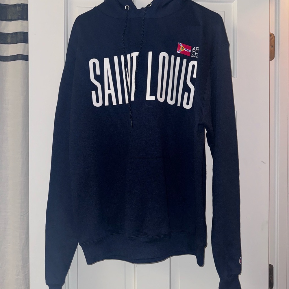 Saint Louis Navy Arch Apparel Hoodie Size M never worn new with tags